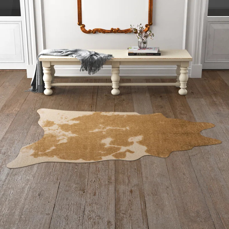 Brigette Faux Cowhide Animal Print Rug | Wayfair North America