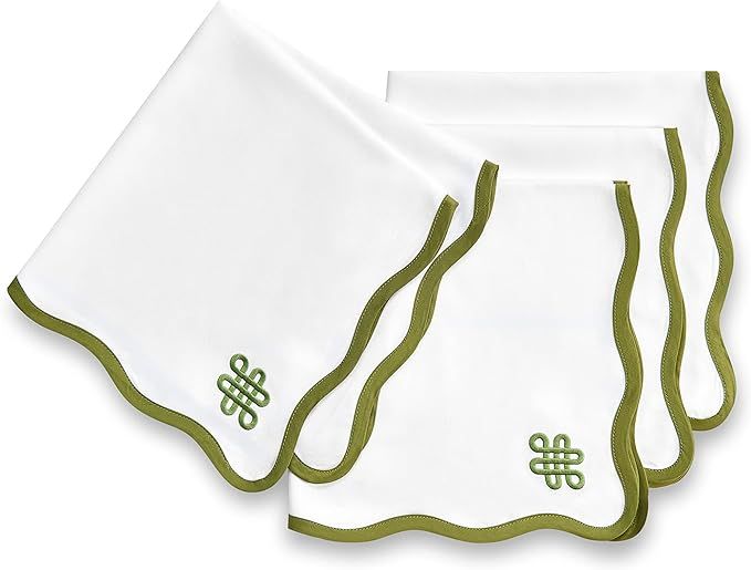 Hofdeco Premium Coastal Cotton Cloth Napkins Set of 4, 20”x20” Washable Fabric Napkins for Be... | Amazon (US)