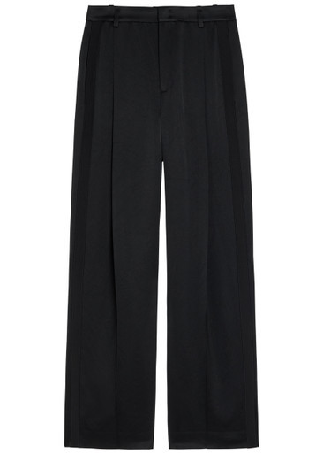 Panelled straight-leg satin trousers | Harvey Nichols