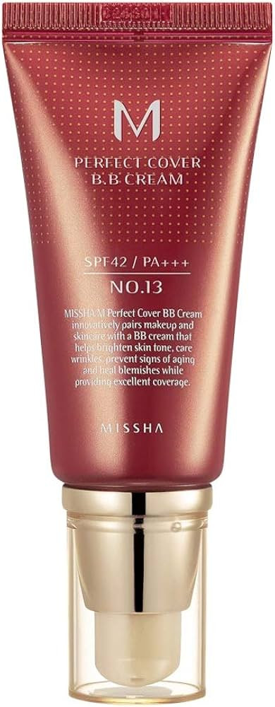 MISSHA M Perfect Cover BB Cream #13 Bright Beige for Fair Skin/SPF 42 PA+++ 1.69 oz, Concealing B... | Amazon (US)