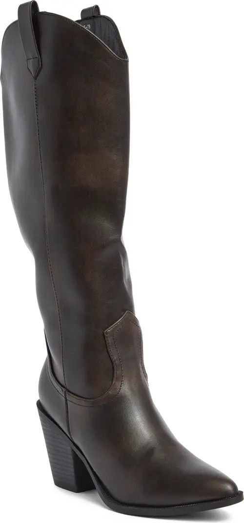 Cattle Western Knee High Boot (Women) | Nordstrom Rack