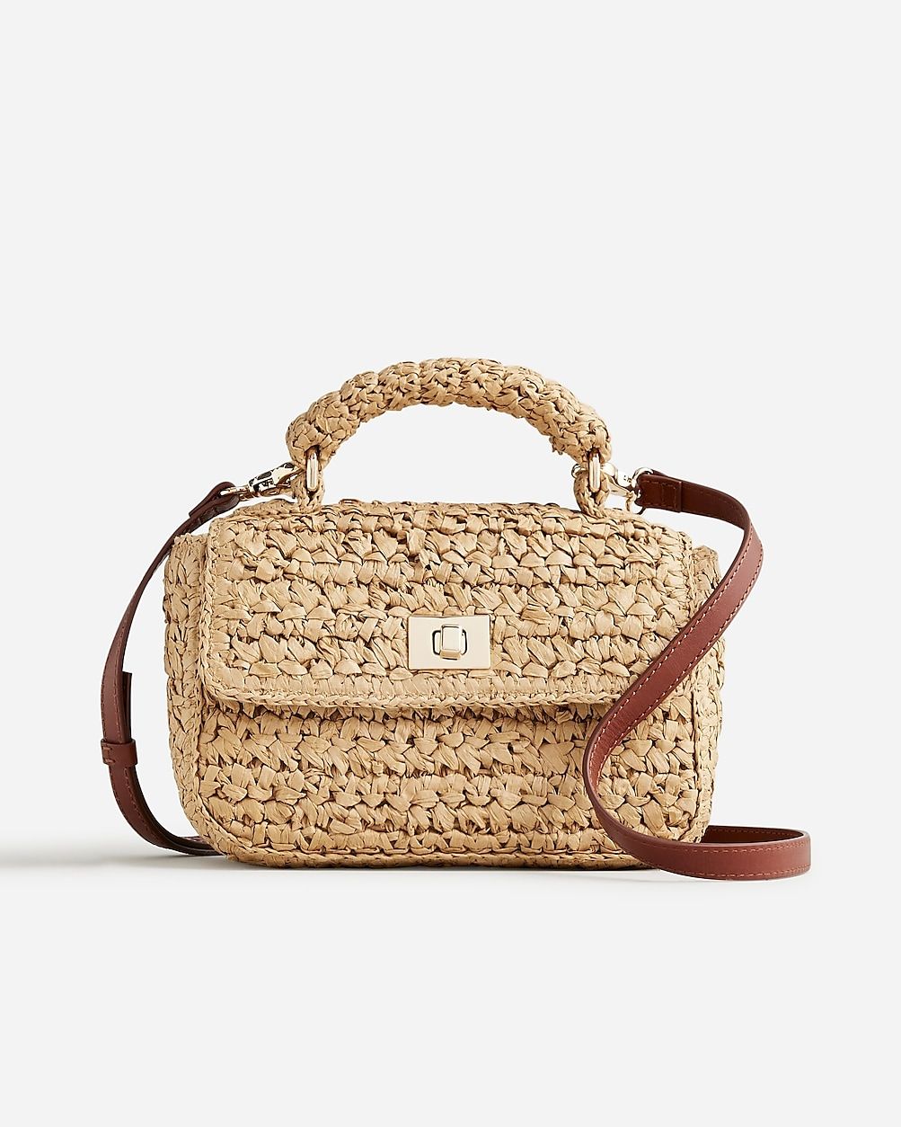 Small Edie hand-woven top-handle bag | J.Crew US
