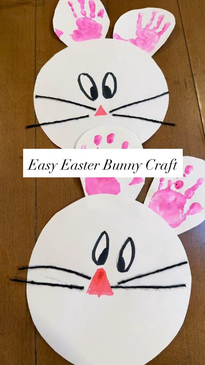 Easy Easter Bunny Craft 🐰💛

Using your toddler’s handprints for the bunny ears makes it extra special (and the sweetest keepsake 🥹). Just add some cut-out eyes, glue some Wikki Stix for whiskers, and draw a little nose… done!

Simple, low prep craft 🙌

Tag a mom who needs an easy Easter bunny keepsake craft!
✨ Follow @kenzs.kitchennn for real toddler life, simple activities, hacks every mom needs, easy crafts, sensory play, and screen-free fun you can actually pull off

#eastercrafts #eastercraft #bunnycraft #easteractivitiesforkids #toddlermom

#LTKmomlife #LTKKids #LTKSeasonal