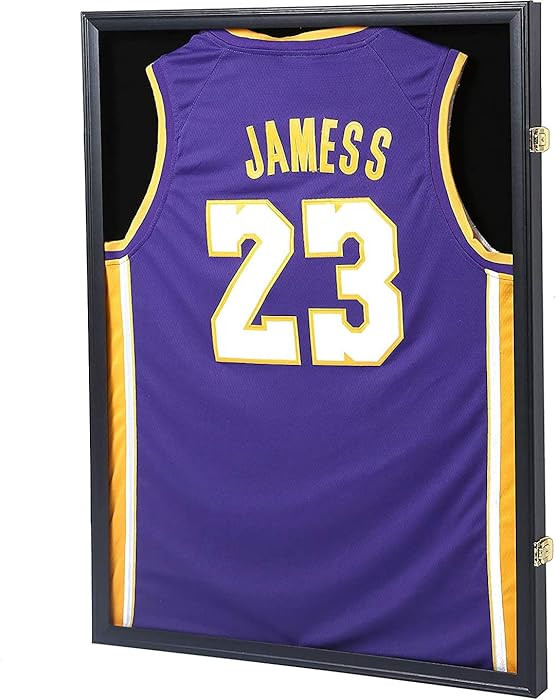 Jersey Frame Display Case, Large Lockable Shadow Box Sports Jersey Frame with UV Protection Acryl... | Amazon (US)