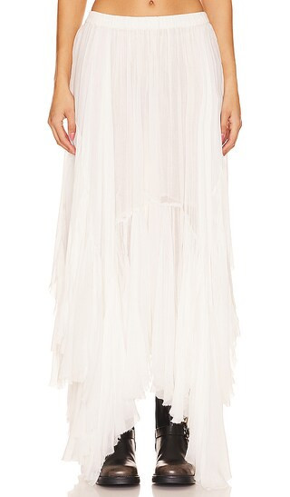 Free People Clover Skirt in White. - size S | Revolve Clothing (Global)