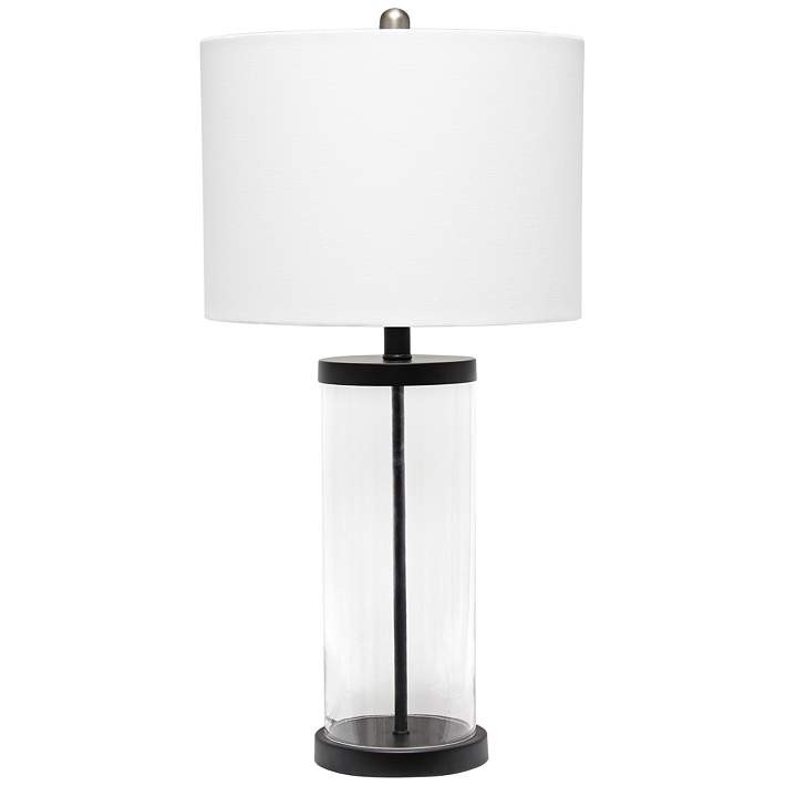 Lalia Home Entrapped Glass and Black Metal Table Lamp | Lamps Plus