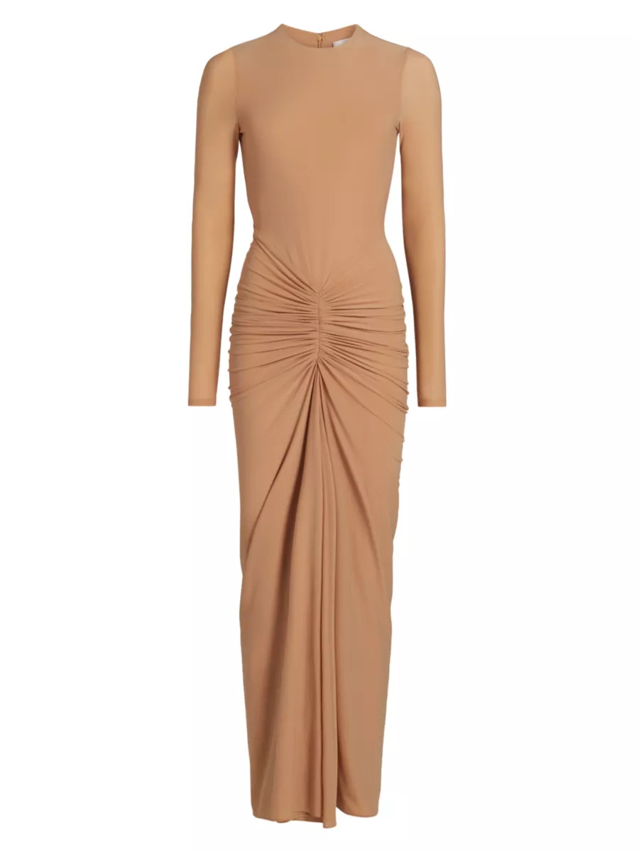 Jolie Stretch Long-Sleeve Maxi Dress | Saks Fifth Avenue