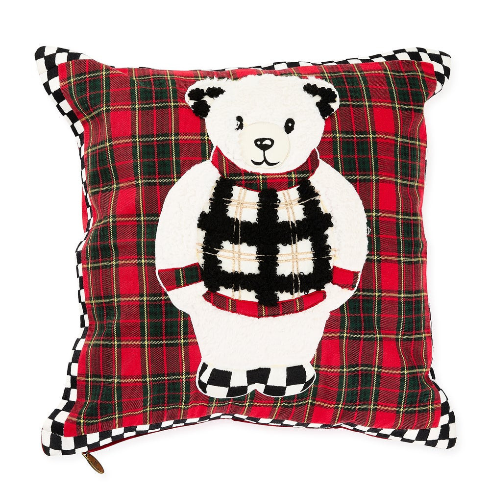 Cozy Bear Throw Pillow | MacKenzie-Childs