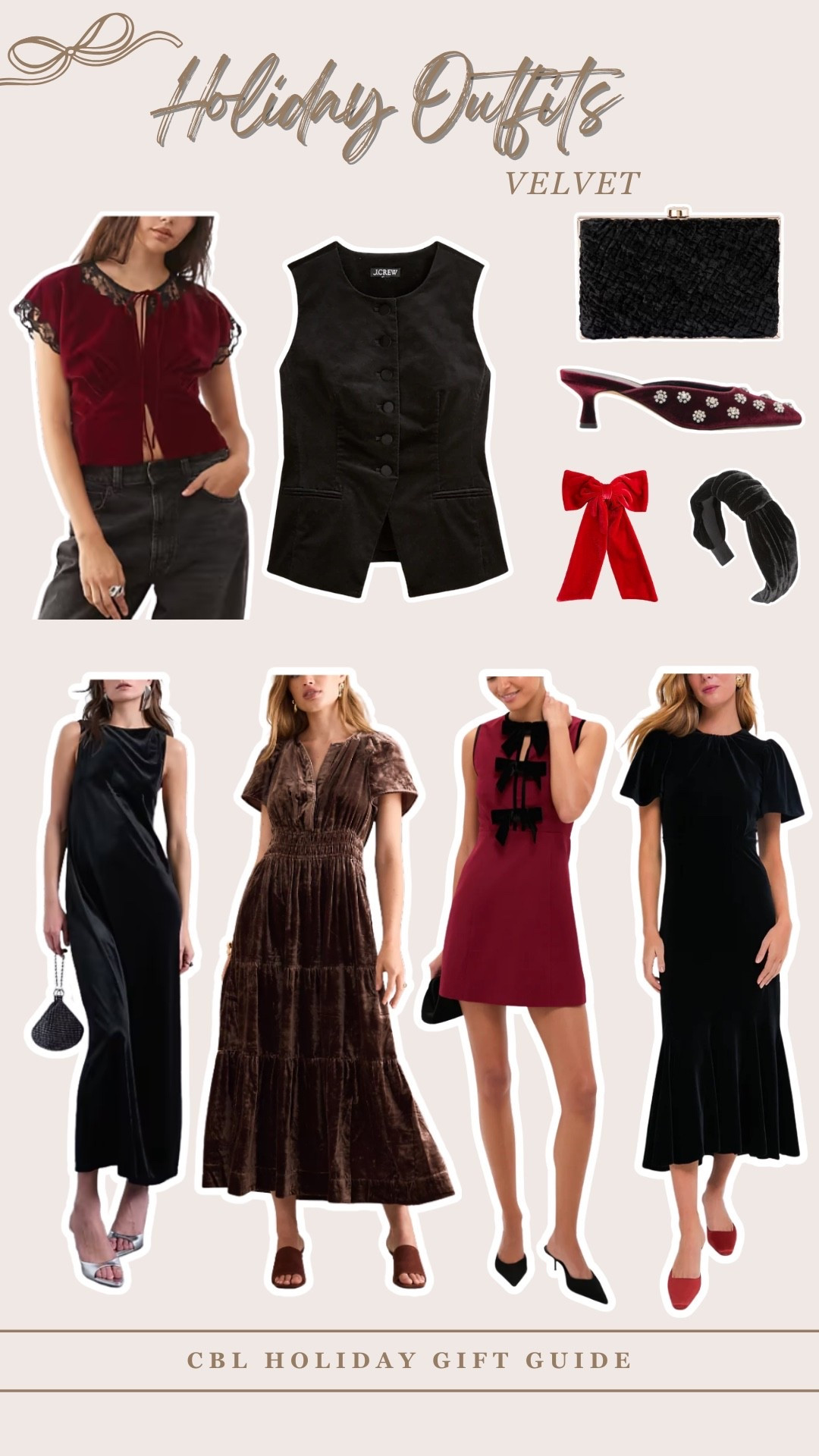  Pop of velvet for your New Year’s Eve or Christmas outfit. Perfect addition to a festive holiday outfit this winter! 

#LTKHoliday