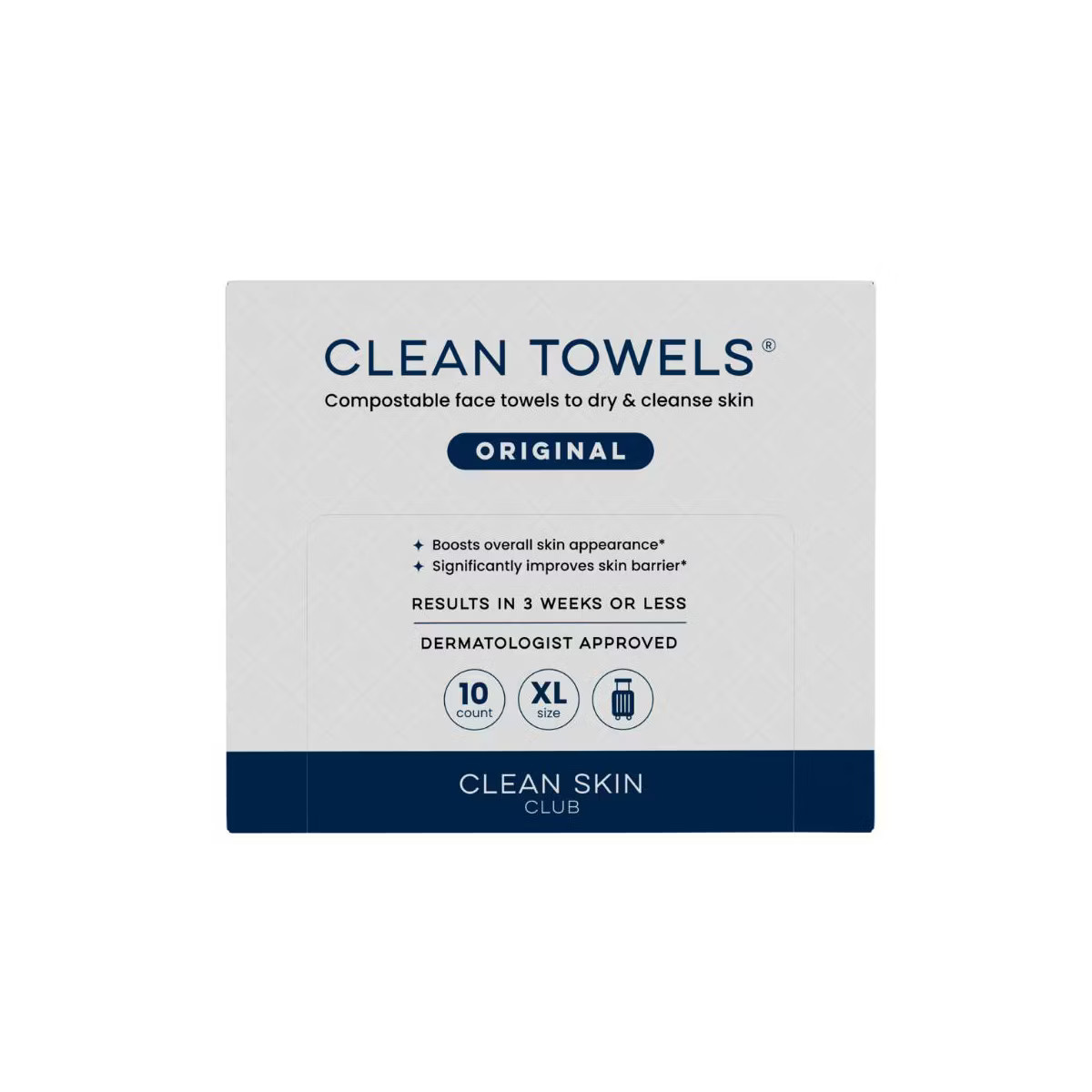 Clean Skin Club Travel Disposable Face Towel for Improved Skin - XL - 10ct | Target