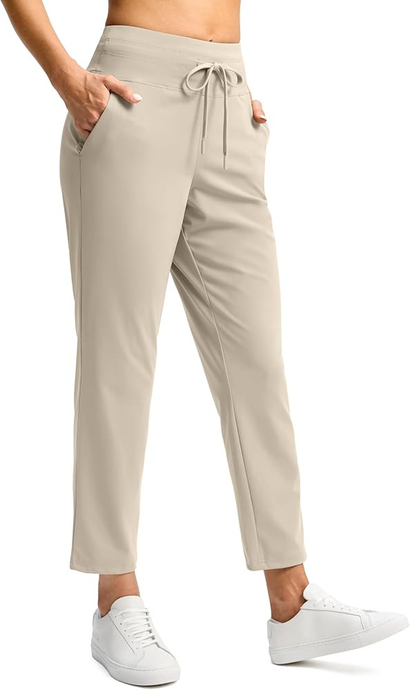 G Gradual Pants for Women High Waisted Ankle Pants 2 Pockets 7/8 Athletic Pants with Drawstring f... | Amazon (US)