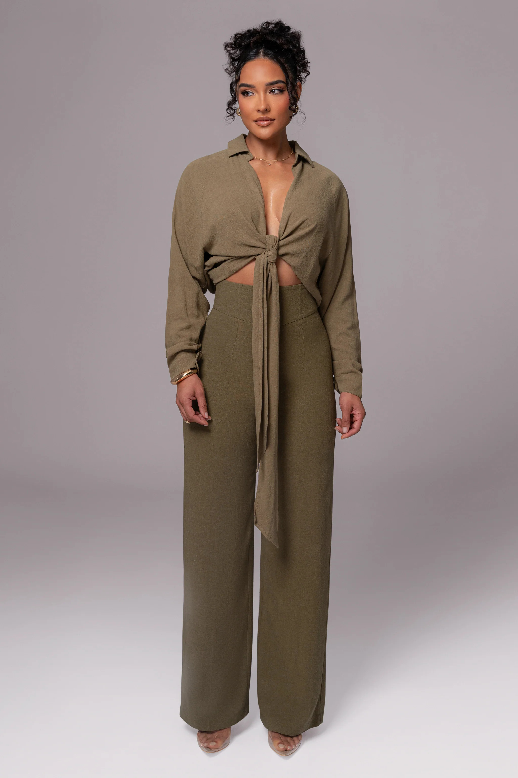 Olive Explorer Linen Pants | JLUXLABEL