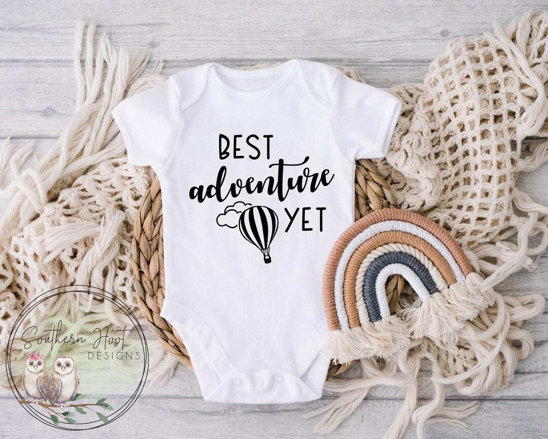 Best Adventure yet Onesie®, Hot Air Balloon Onesie®, Baby on Board Onesie®, Growing Family One... | Etsy (US)