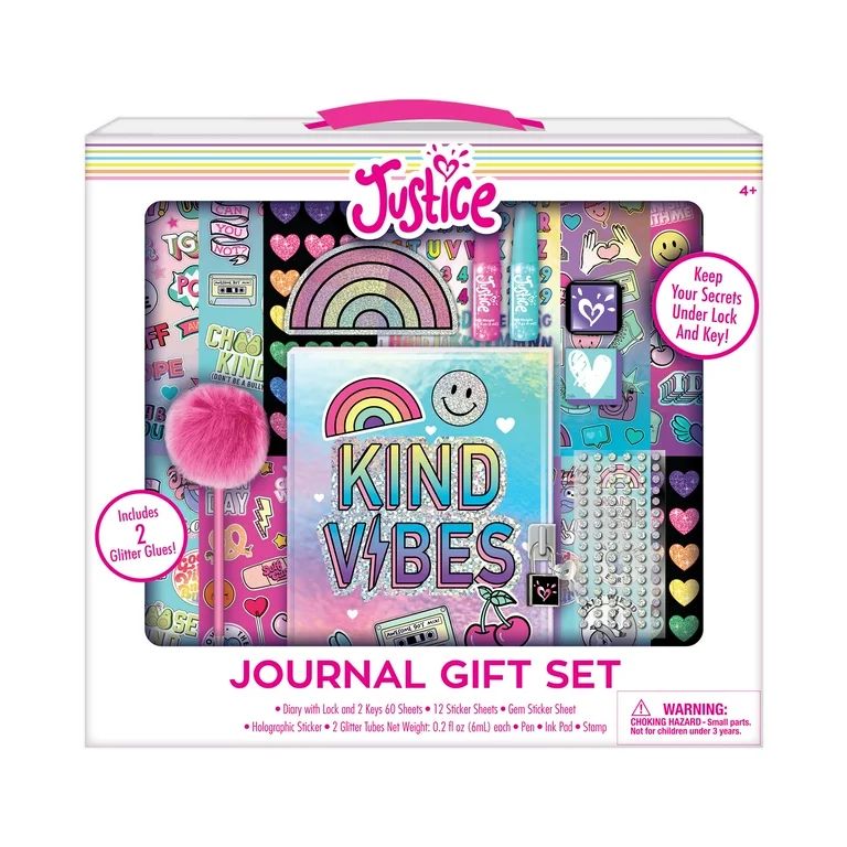 Justice Journal Gift Set with Metal Lock and Keys, 23 Pieces | Walmart (US)