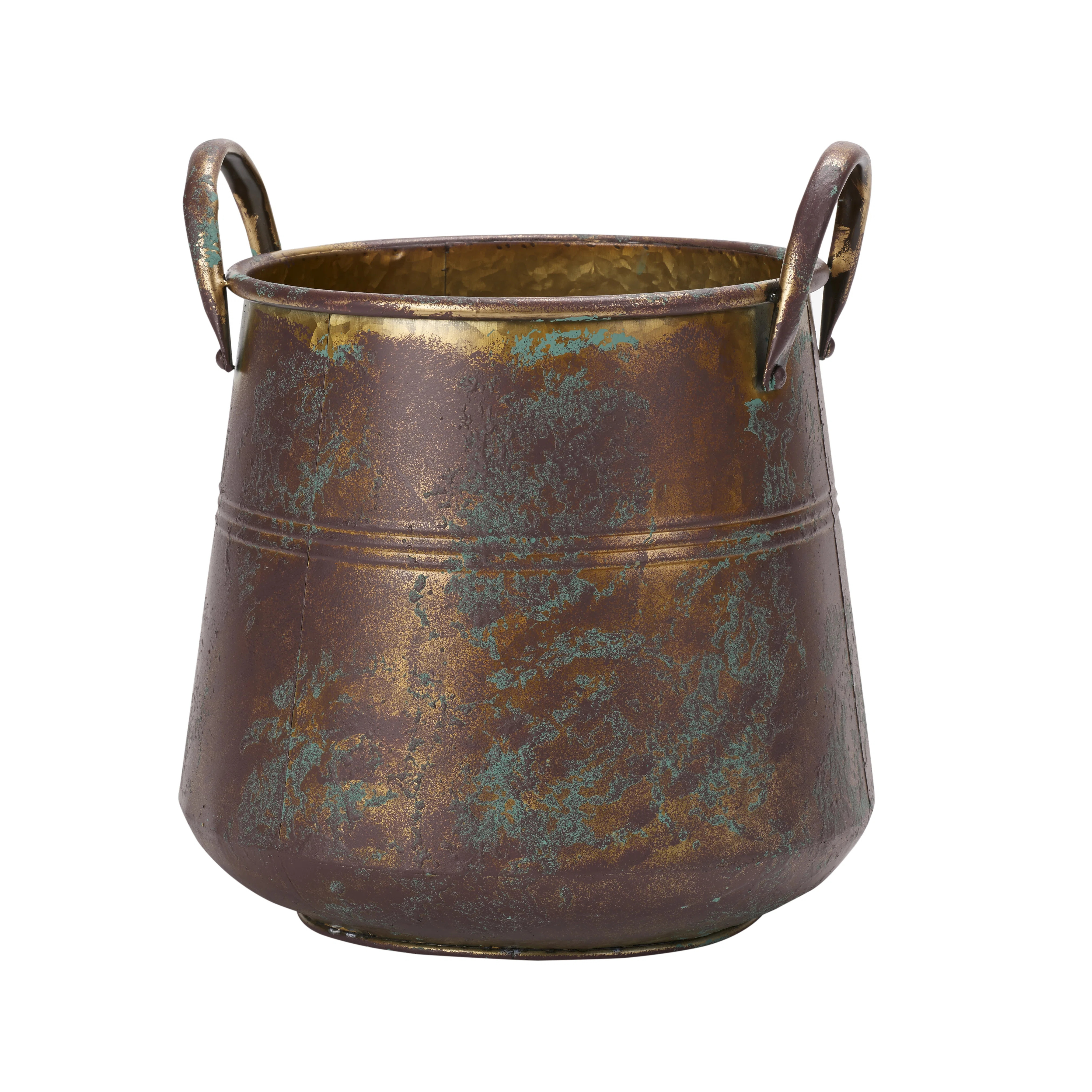 17 Stories Lavdim Metal Pot Planter & Reviews | Wayfair | Wayfair North America