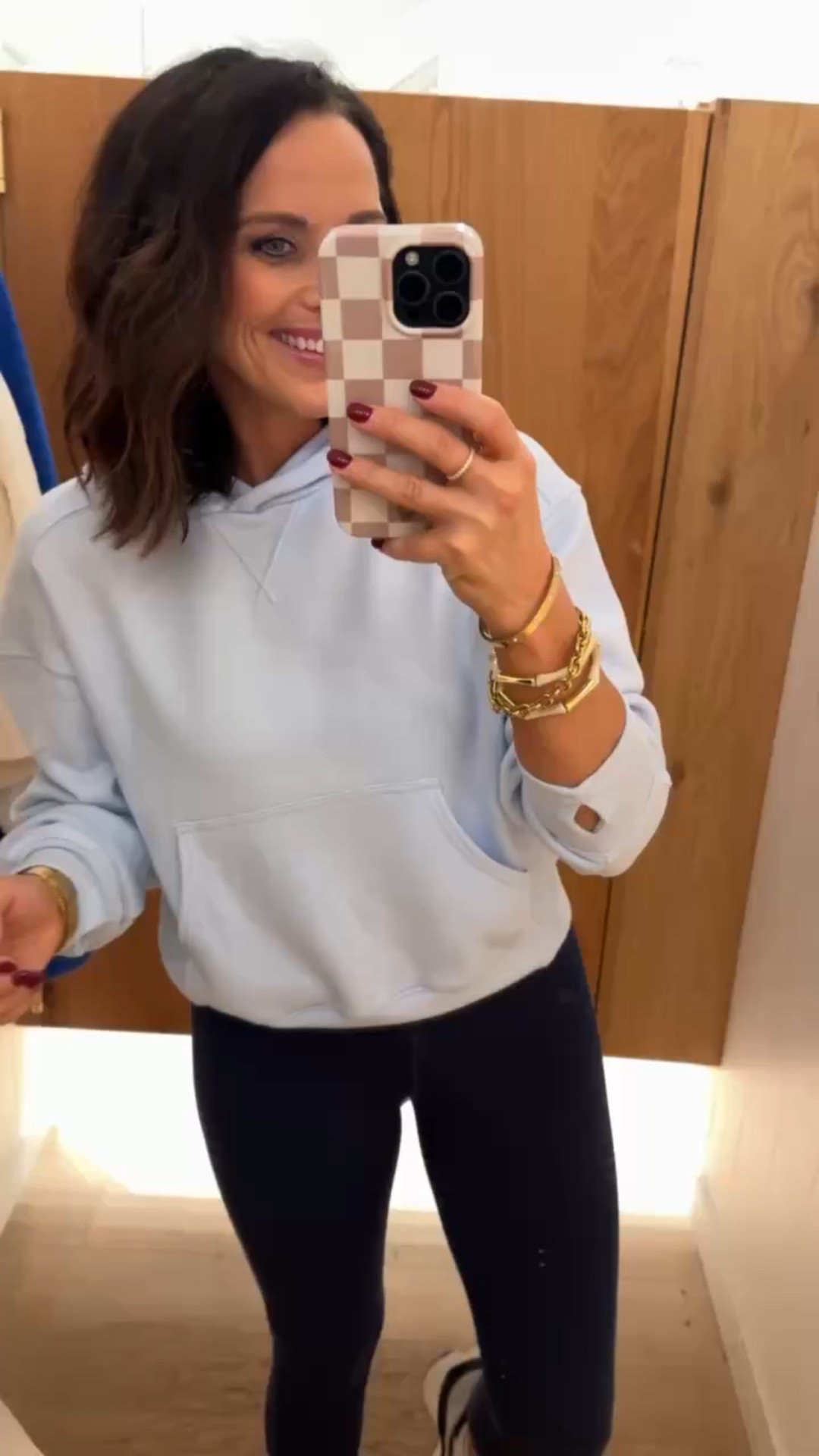 Easy everyday combo! Black leggings and a light blue hoodie from @Aerie. Comfy, flattering, and affordable. Perfect for coffee runs, errands, or lounging around the house. 

Mom approved hoodie everyday wear winter season comfy errands mom life finds comfy casual mom must haves soft affordable women's fashion light blue finds busy mom days VintagePickin 

#LTKdayinmylife #LTKSeasonal #LTKActive