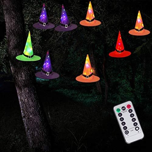 DAYLIGHTIR 8 Pack Witch Hat String Lights, 8 Lighting Modes, Battery-Powered Waterproof, Hallowee... | Amazon (US)