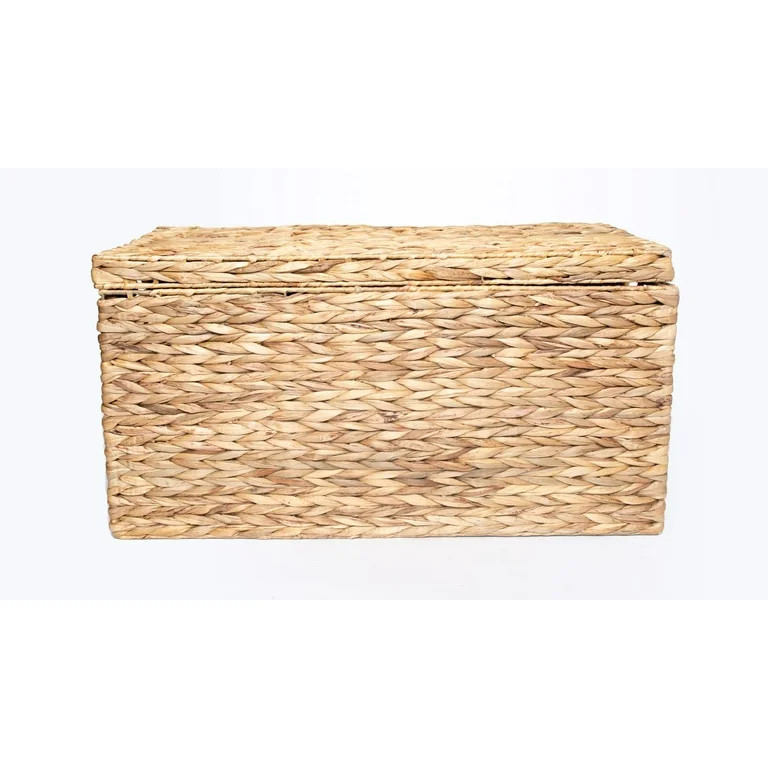 Better Homes & Gardens Natural Water Hyacinth Storage Trunk, Large | Walmart (US)