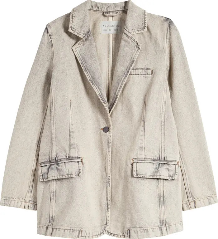 AllSaints Ever Denim Blazer | Nordstrom | Nordstrom
