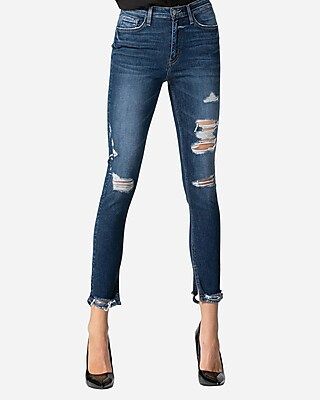 Flying Monkey High Waisted Distressed Skinny Ankle Jeans, Women's Size:25 | Express