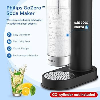 PHILIPS Sparkling Water Maker Soda Maker Soda Streaming Machine for Carbonating with 1L Carbonati... | Amazon (US)