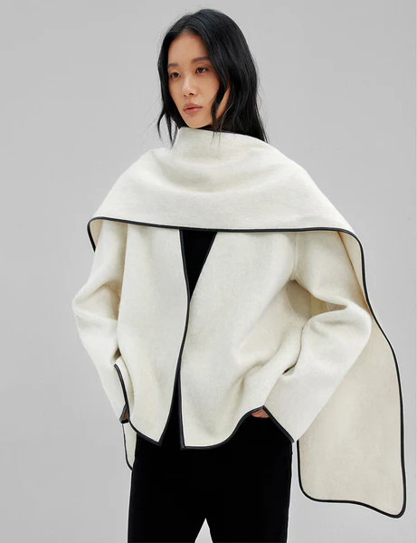 Scarf Trim Jacket | Pixie Market