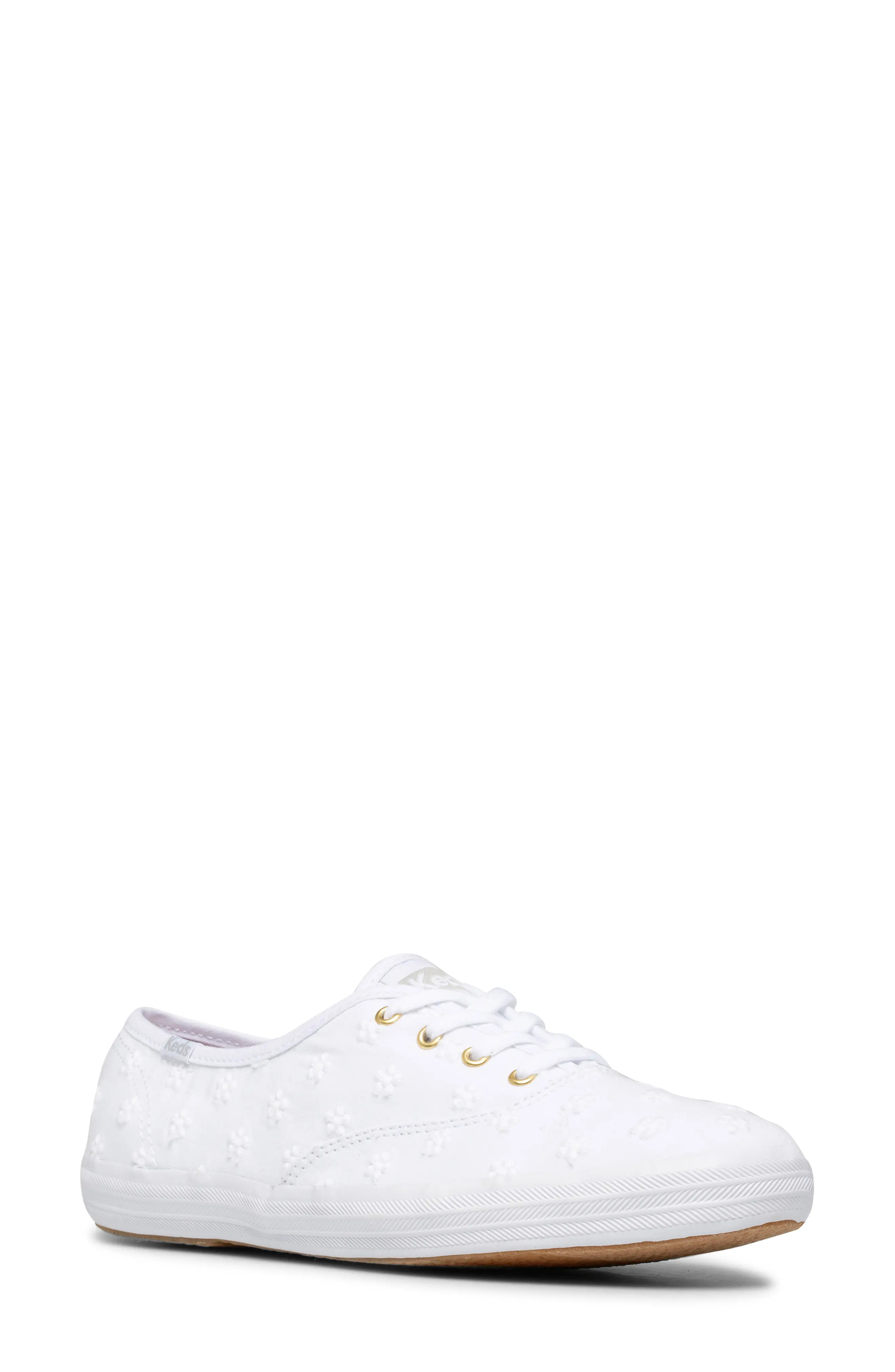 Keds(R) Champion Daisy Eyelet Sneaker in White at Nordstrom, Size 10 | Nordstrom