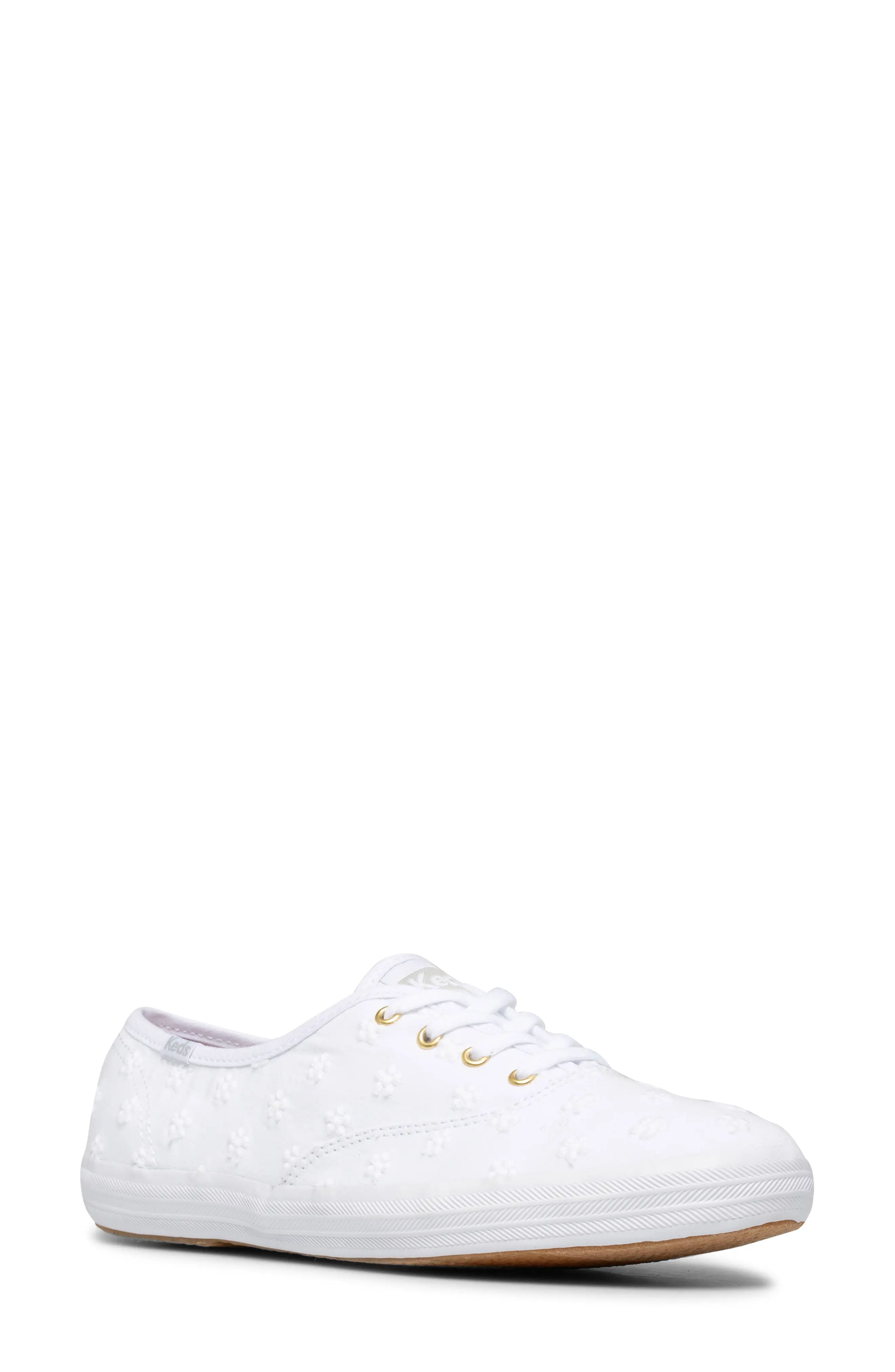 Keds(R) Champion Daisy Eyelet Sneaker in White at Nordstrom, Size 10 | Nordstrom