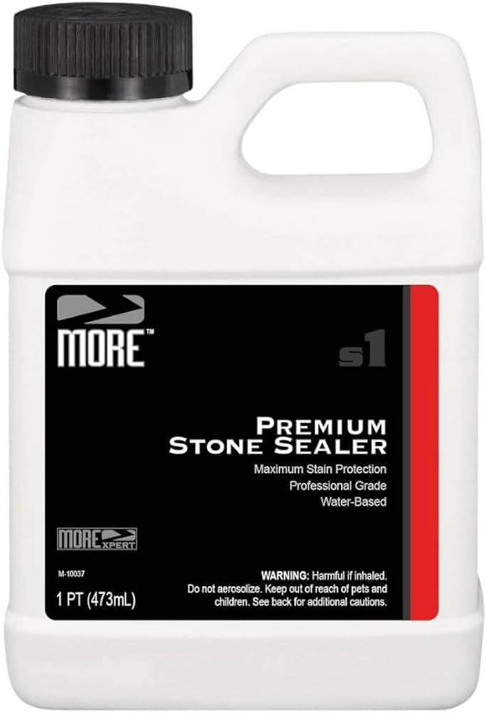 More Premium Stone Sealer - Water-Based Protectant - Granite, Marble, Concrete & Grout Sealer - f... | Amazon (US)