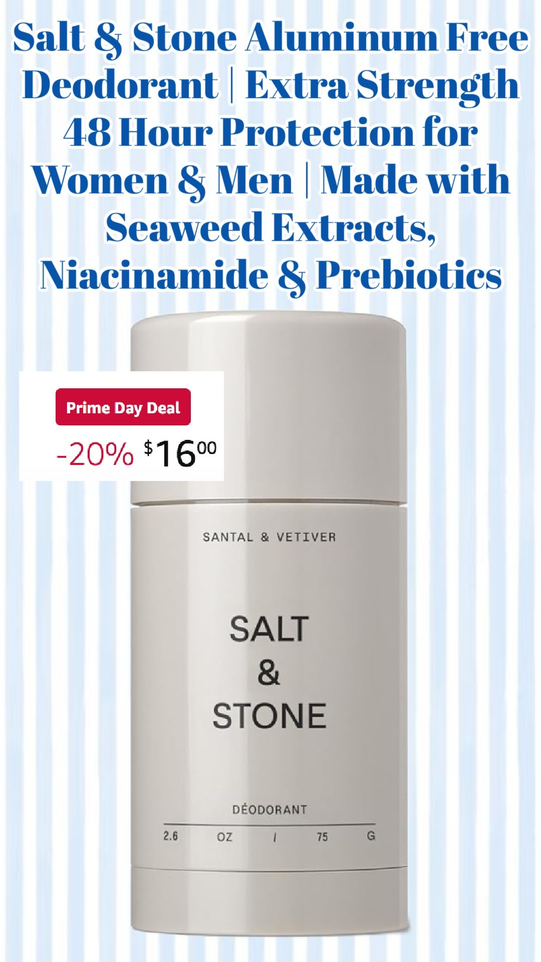 My non-toxic deodorant is on sale!

Amazon Prime Day Deals
Prime Day Finds
Prime Day Favorites
Prime Day Must Haves
Best Prime Day Deals
Prime Day Home Deals
Prime Day Fashion Finds
Prime Day Beauty Deals
Prime Day Kitchen Finds
Prime Day Organization Finds
Prime Day Travel Essentials
Prime Day Tech Deals
Prime Day Under $25
Prime Day Under $50
Prime Day Under $100
Amazon Best Sellers
Amazon Favorites
Amazon Must Haves
Amazon Home Finds
Amazon Fashion Finds
Amazon Beauty Favorites
Amazon Kitchen Essentials
Amazon Organization Products
Amazon Travel Must Haves
Amazon Daily Deals
Amazon Hidden Gems
Amazon Viral Finds
Amazon TikTok Made Me Buy It
Amazon Customer Favorites
Amazon Top Rated Finds
Amazon Summer Essentials
Back to School Finds
Teacher Favorites
College Essentials
Dorm Room Finds
Cleaning Favorites
Laundry Room Essentials
Pantry Organization
Closet Organization
Home Refresh Finds
Everyday Essentials
Classic Style Finds
Preppy Amazon Finds
Affordable Luxury Finds
Coastal Home Finds
Neutral Home Decor
Kitchen Gadgets
Coffee Bar Essentials
Hosting Essentials
Travel Favorites
Road Trip Essentials
Workout Essentials
Beauty Must Haves
Skincare Favorites
Hair Tool Deals
White Sneaker Finds
Fall Transition Pieces
Wardrobe Staples
Capsule Wardrobe Essentials
Best Amazon Deals Today
Lightning Deals
Limited Time Deals
Worth the Hype Amazon Finds

#LTKselfcare #LTKSaleAlert #LTKBeauty