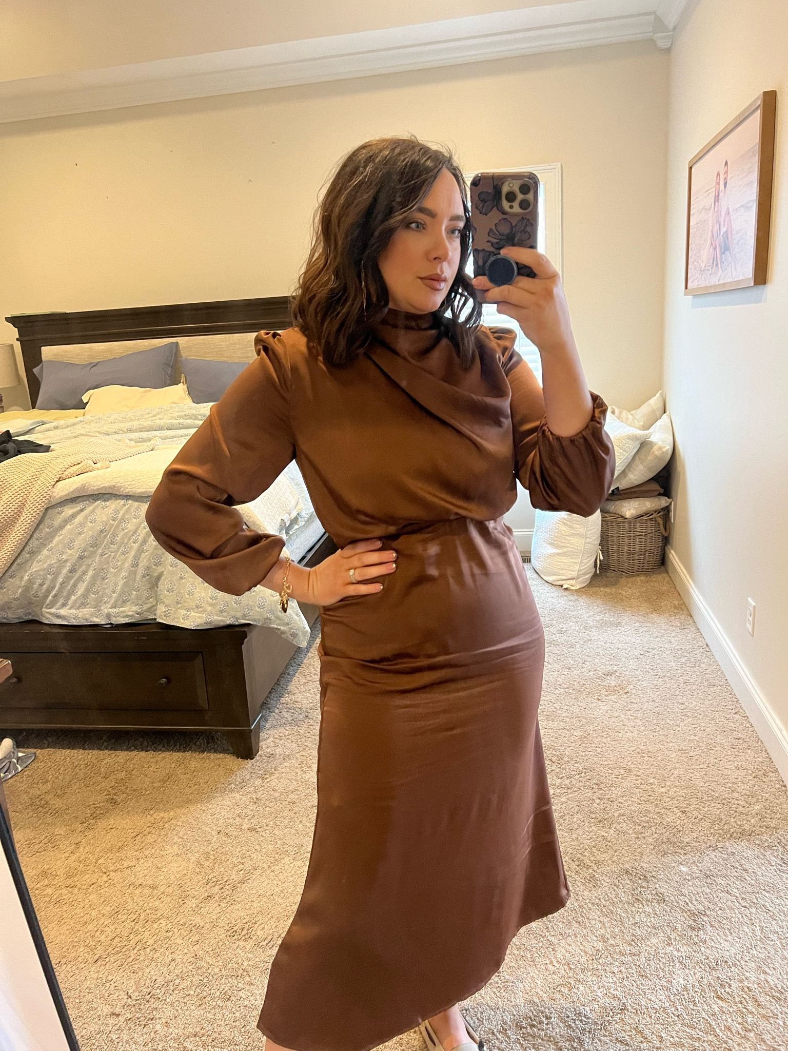 Wedding guest dress 🤎