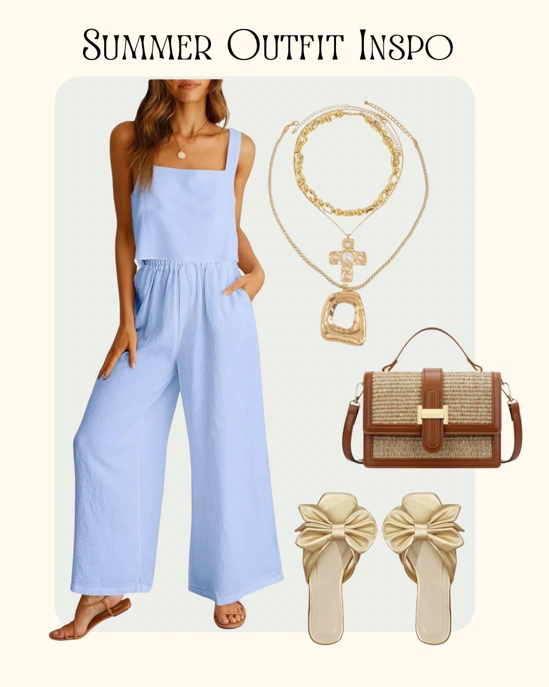 Summer outfit inspo 🩵🤍

#amazon #amazonfashion #summerfashion

#LTKootd #LTKSeasonal