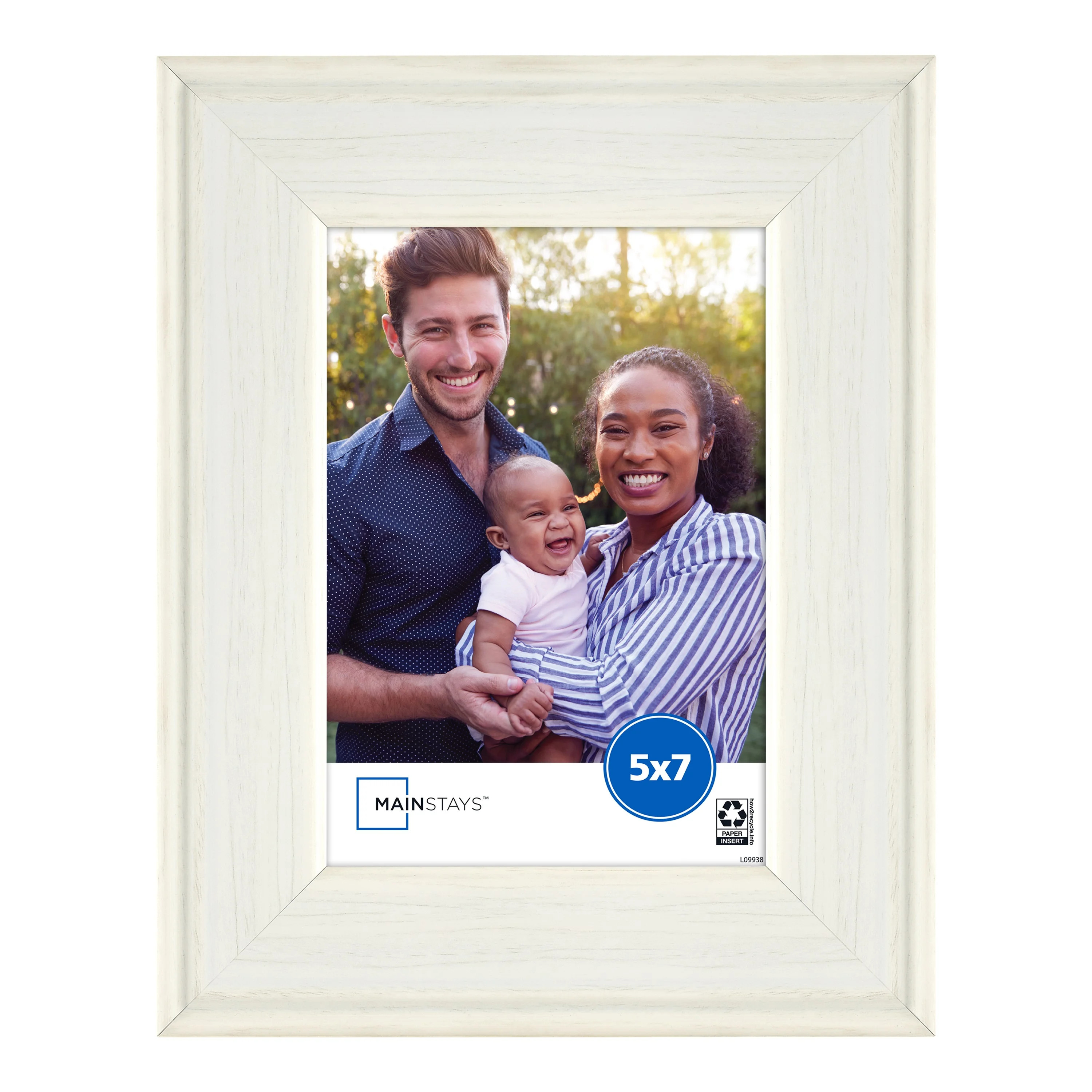 Mainstays 5"x7" Rustic White Picture Frame | Walmart (US)