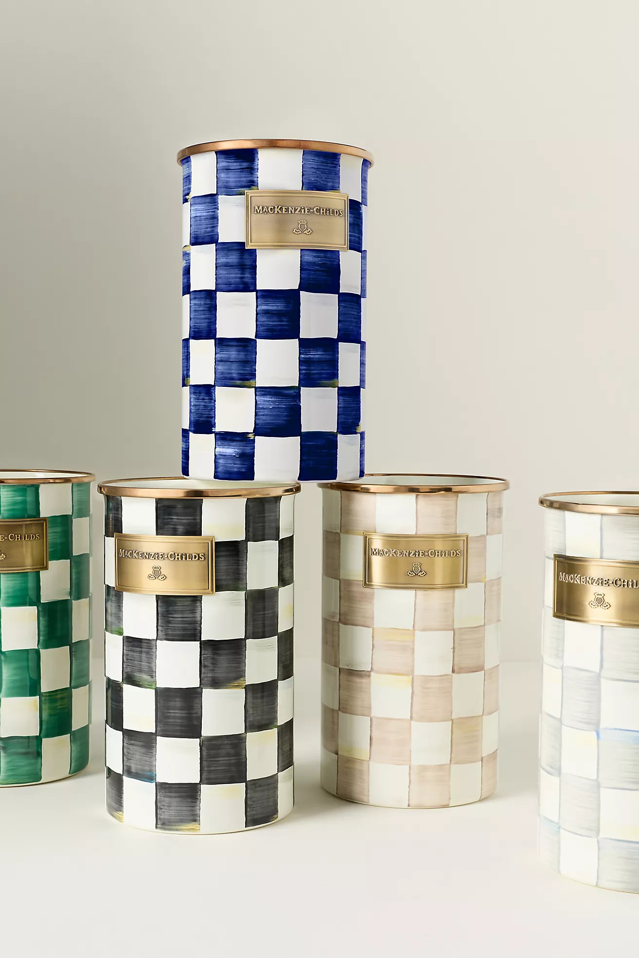 MacKenzie-Childs Check Utensil Holder | Anthropologie (US)