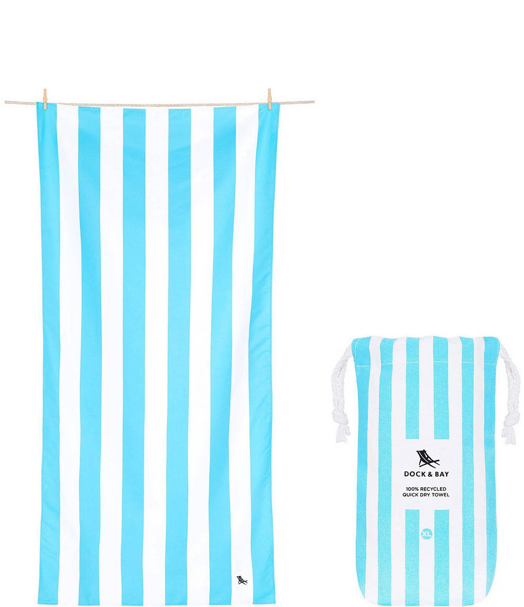 Dock & Bay Cabana Stripe Quick Dry & Recycled Materials Beach Towel | Dillard's | Dillard's