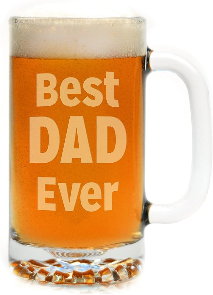 Engraved Best Dad Ever Beer Mug | Amazon (US)