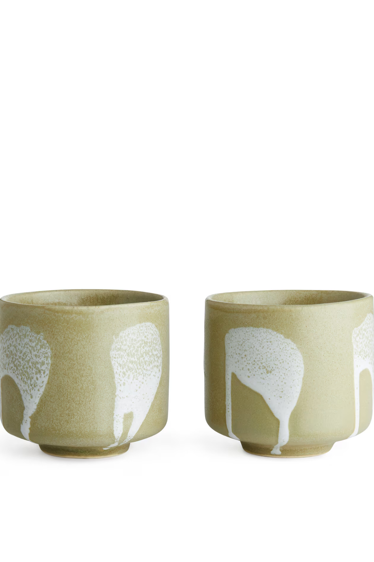 Set van 2 keramieken bekers - Zachtgroen - HOME | H&M NL | H&M (DE, AT, CH, NL, FI)