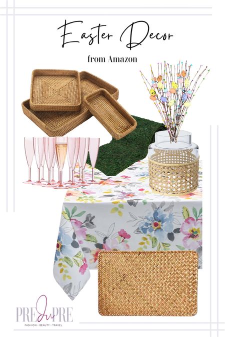 Check out my Easter decoration inspiration with these Amazon finds.

Easter, Easter decor, home decorations, home decor, holiday decorations, table setting, dinner setup, table decor, centerpiece, faux flowers, spring decor, Amazon finds, Amazon decor

#LTKfindsunder50 #LTKparties #LTKhome