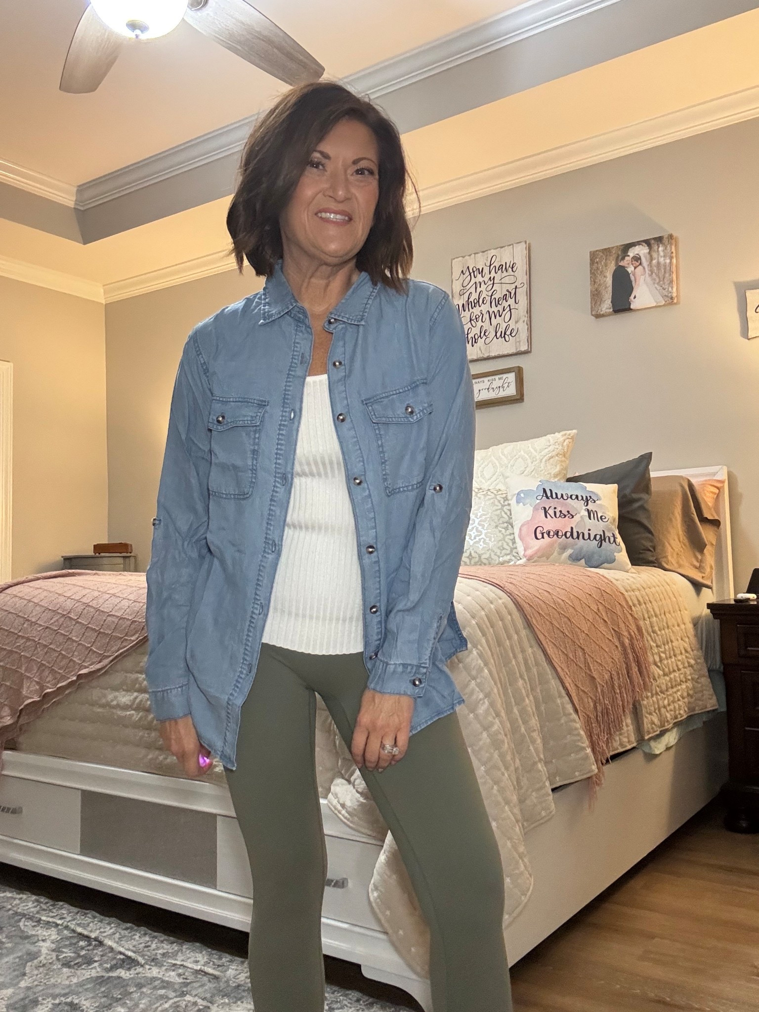 Denim shackets are having a major moment this fall 🍂 and I’m here for it! What I love most about this one is how soft it is—none of that stiff denim feel, just cozy layering perfection. Styled over a ribbed tank and leggings, it’s the ultimate casual outfit formula for everything from running errands to weekend coffee runs.

#AmazonFashion #AmazonStyle #LTKStyle #ShacketSeason #FallOutfitInspo #ElderMillennialStyle #AmazonFinds #CasualFallStyle

#LTKOver40 #LTKStyleTip #LTKActive