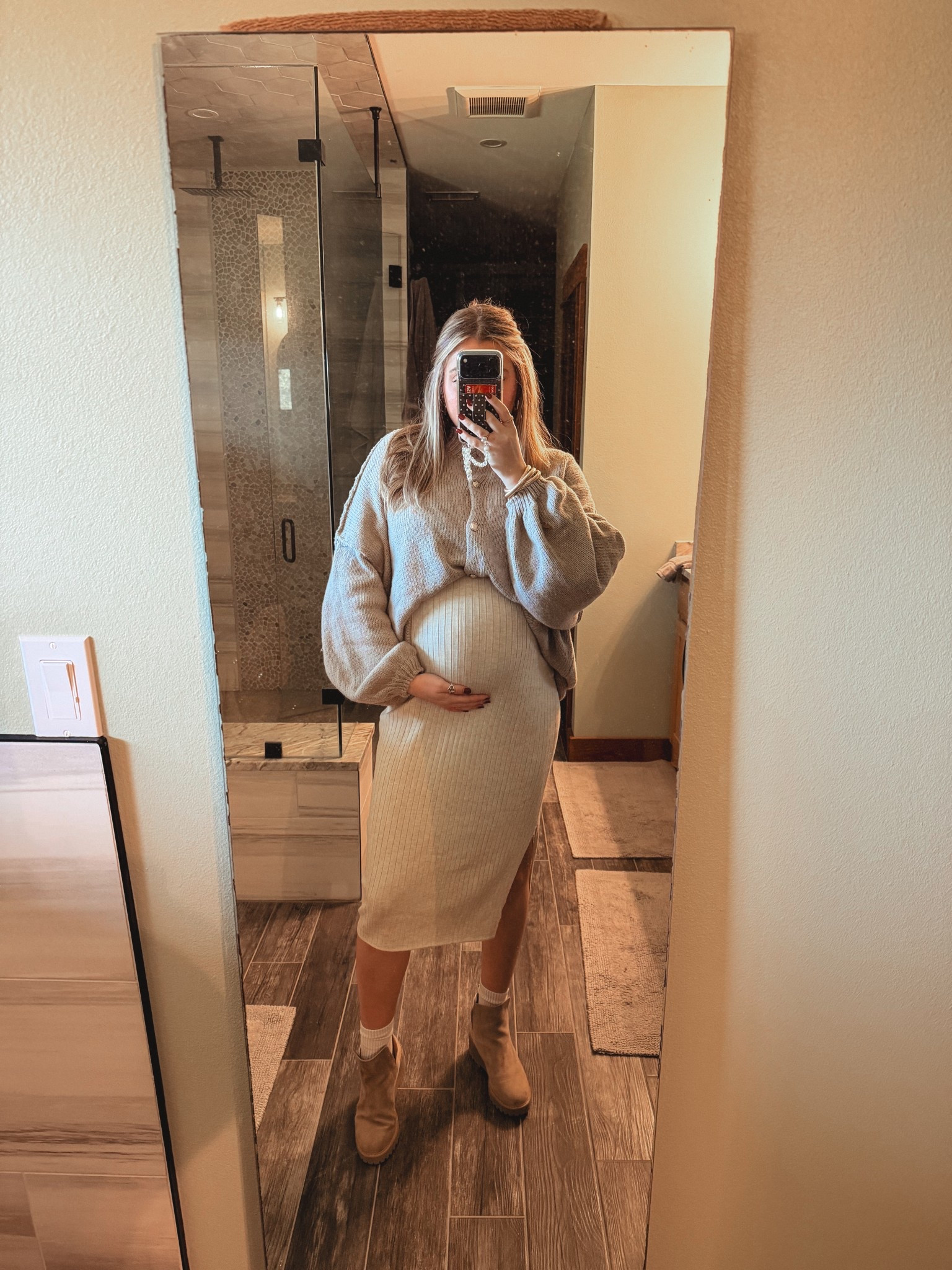 Thanksgiving. Maternity ootd. Maternity dress. Sweater weather. 

#LTKootd #LTKBump #LTKHoliday