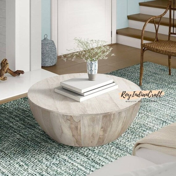 Wood Coffee Table Wooden Cocktail Table Unique Table Hand Made | Etsy | Etsy (US)