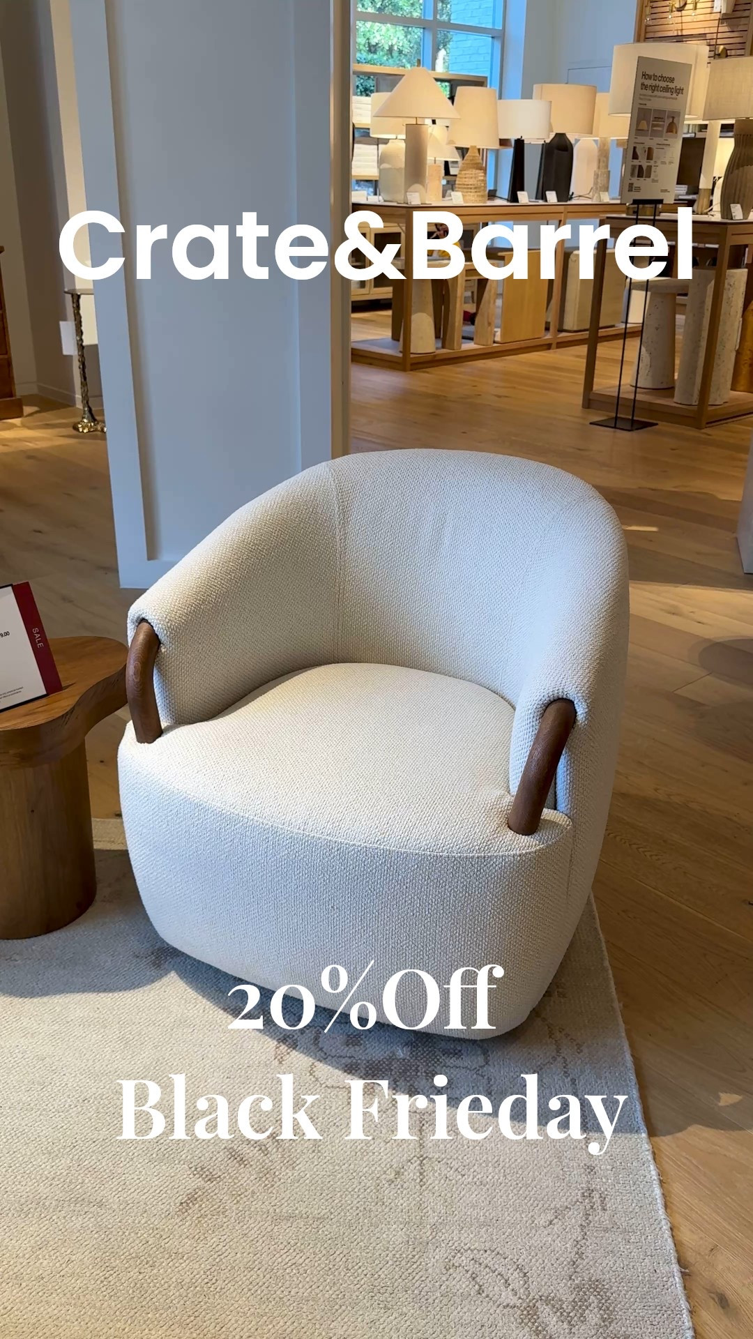 The most comfortable modern swivel chairs from Crate & Barrel. The perfect neutral fabric and texture with wood accents  

#LTKHome #LTKSaleAlert