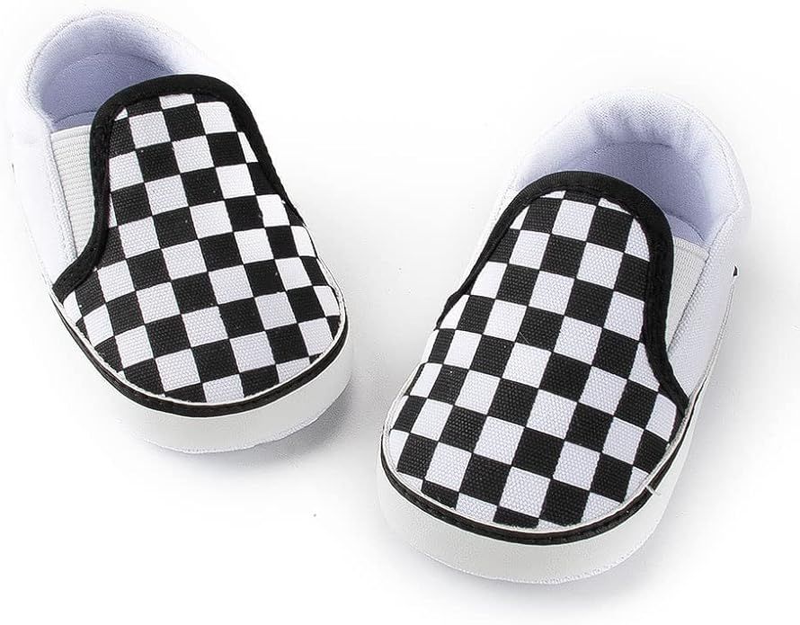 Jikkior Infant Baby Girls Boys Canvas Shoes Soft Sole Toddler Slip On Newborn Crib Casual Sneaker... | Amazon (US)
