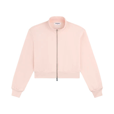 Zip Up Mockneck - Rose | Parke