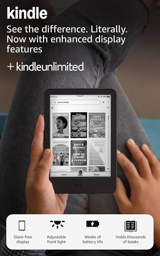 Amazon Kindle 16 GB (newest model) - Lightest and most compact Kindle, now with faster page turns... | Amazon (US)