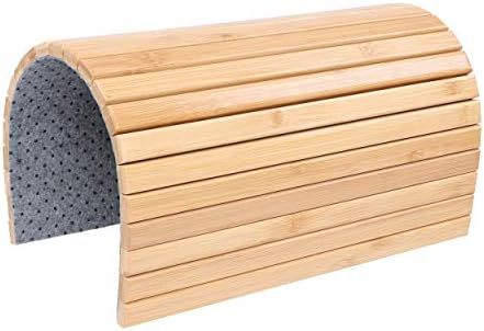 7Penn Natural Bamboo Sofa Armrest - Anti-Slip Couch Coaster, Drink Holder Armrest Table for Squar... | Amazon (US)