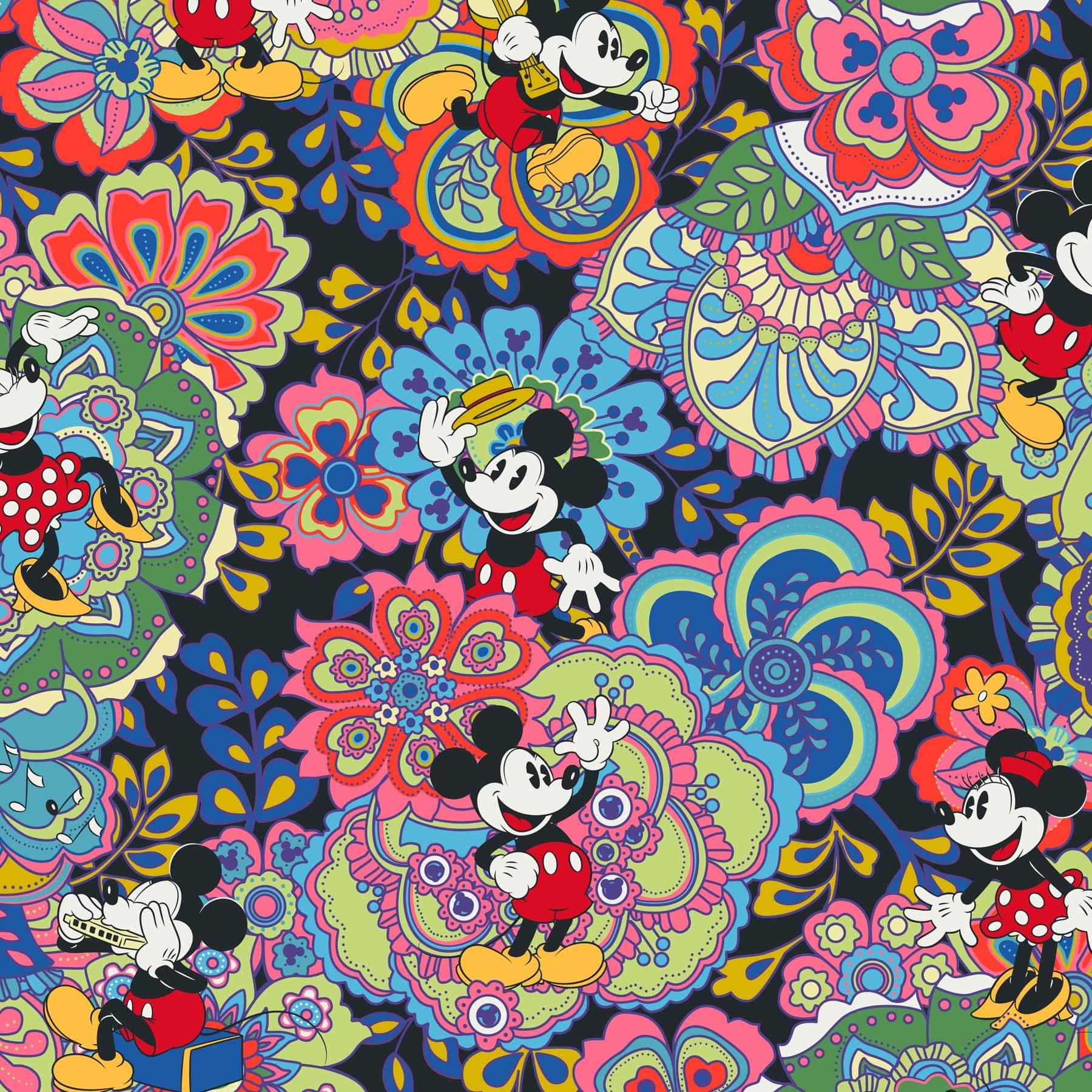 Disney Mickey Mouse Pinwheel Bag Charm | Vera Bradley