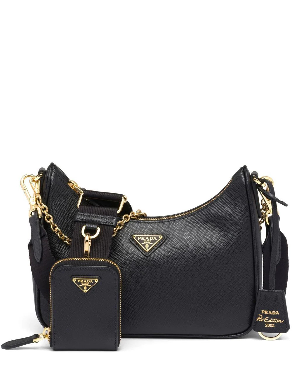 Prada Re-Edition 2005 Leather Shoulder Bag - Farfetch | Farfetch Global