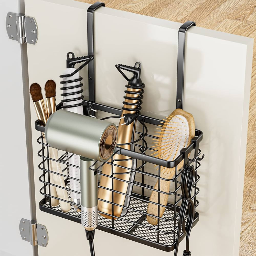 Ovicar Hair Dryer Holder - 3-in-1 Hair Tool Organizer Blow Dryer Holder Adjustable Height Wall Mo... | Amazon (CA)