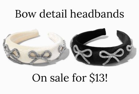 How cute are these velvet puffy headbands with rhinestone bow details?? Total Lele Sadoughi look for less! 
.
Fall outfit winter outfit 

#LTKsalealert #LTKstyletip #LTKfindsunder50